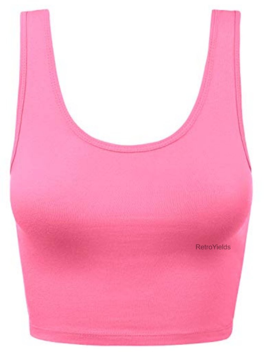 Racerback Crop Tank Top Sleeveless Scoop Neck Backless Cotton Cami